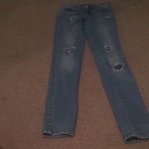Justice ripped jeans